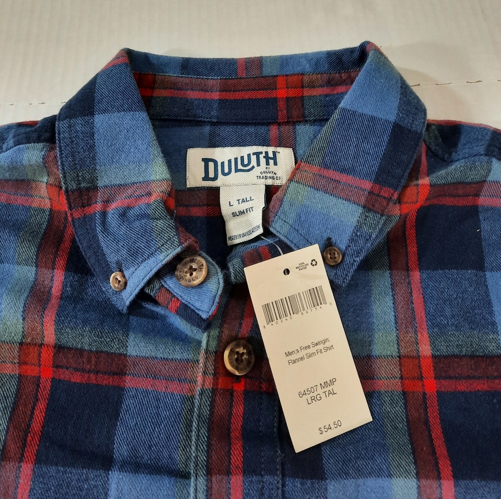 Duluth Plaid Slim Fit Free Swingin Flannel Shirt - Picture 5 of 5